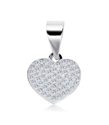 Heart CZ Silver Pendant SPEB-1286